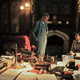 Jeremy Irons as GH Hardy and Dev Patel as Srinivasa Ramanujan in The Man Who Knew Infinity.